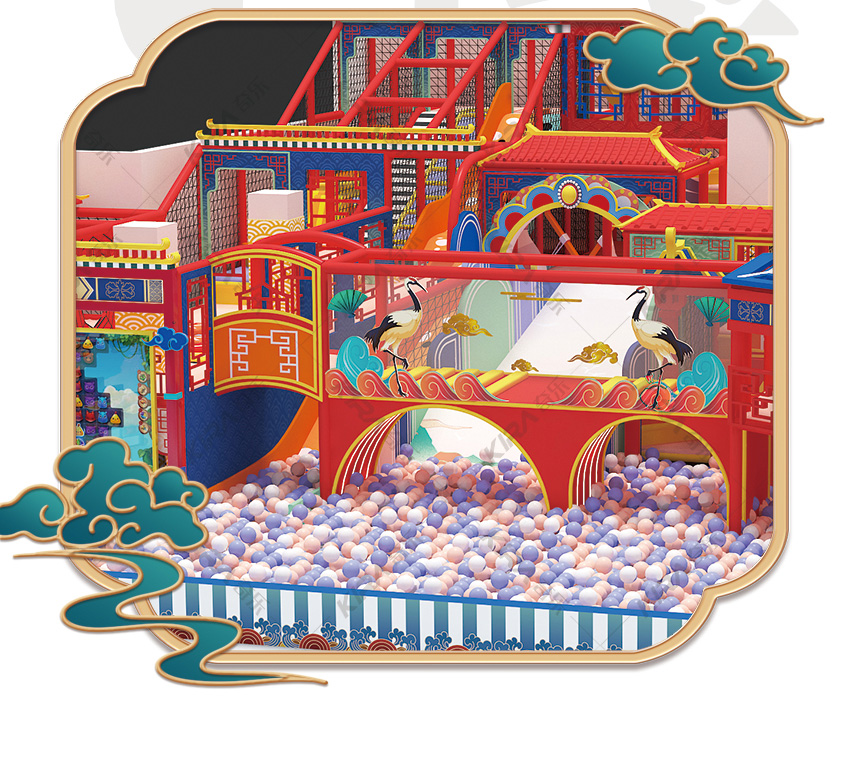 國風兒童樂園是由奇樂集團有限設計師突發奇想的靈感設計出來的創新室內親子樂園